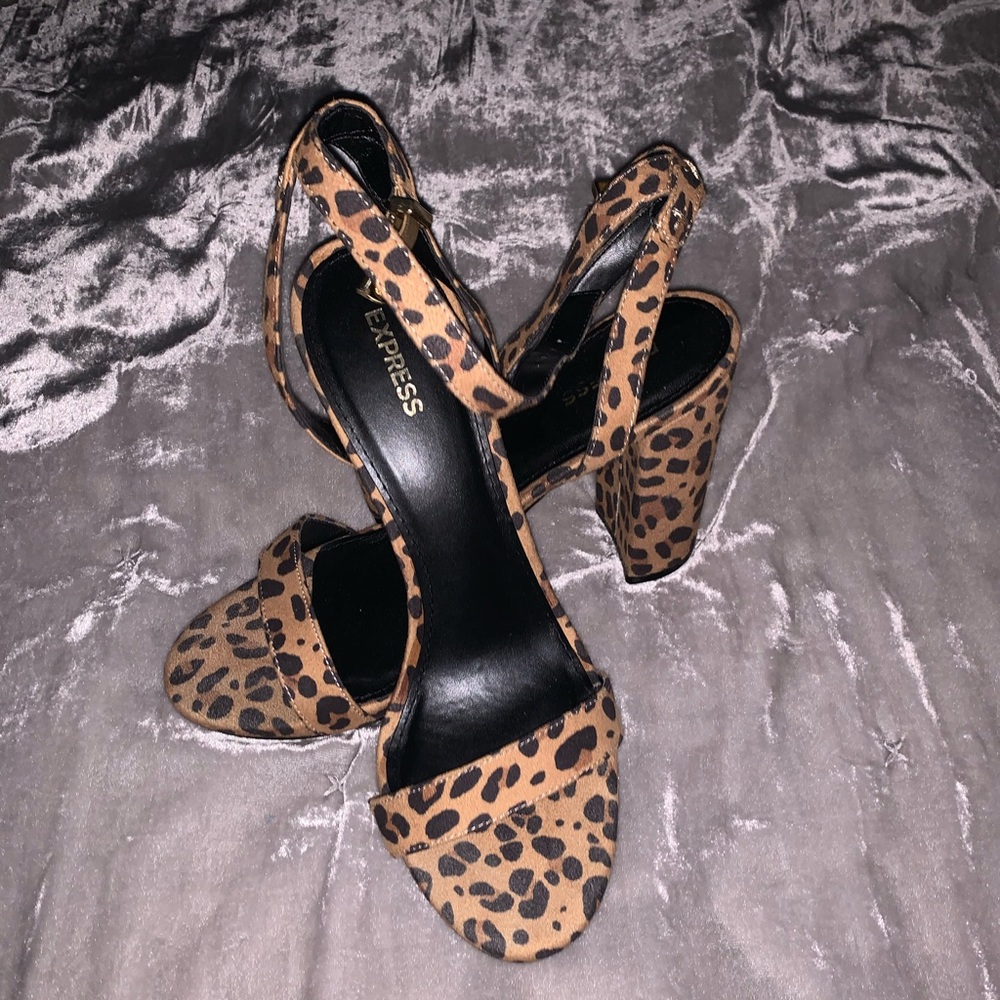 Express Cheetah Heels